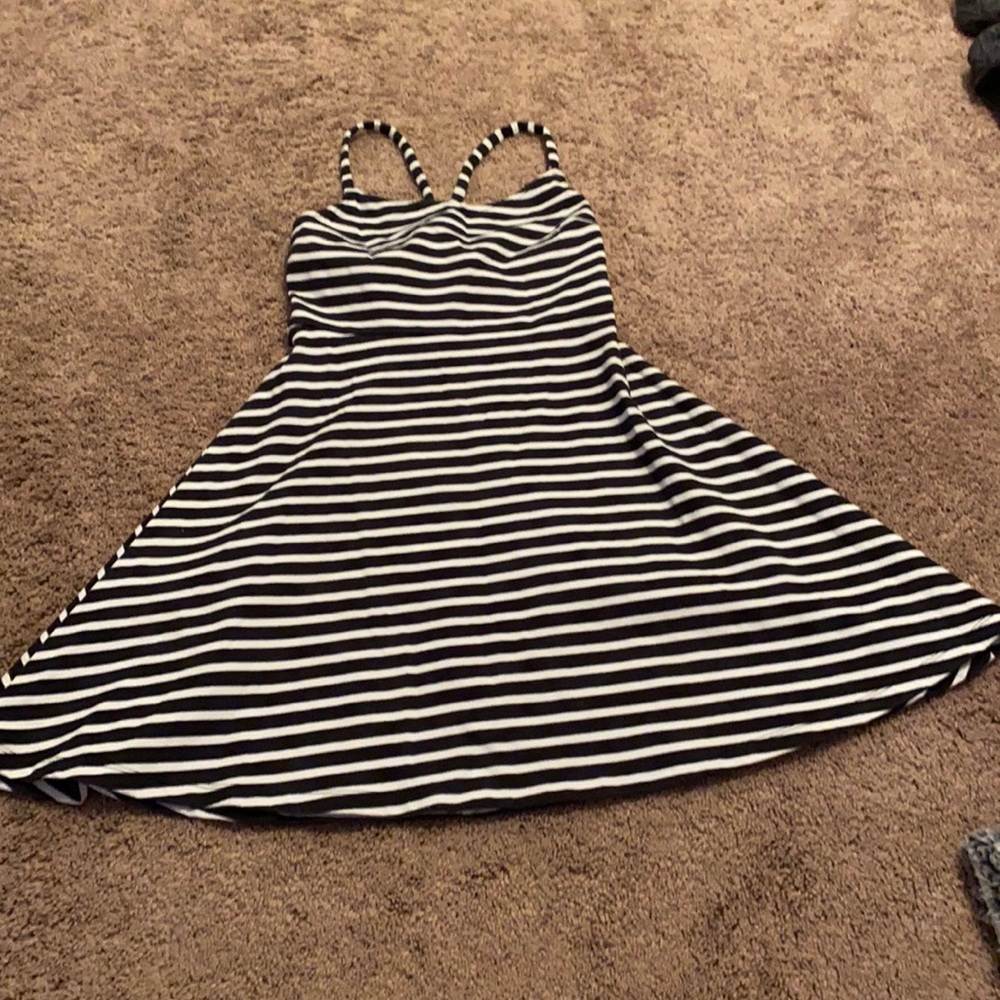 Old navy XS navy and white flowy dress